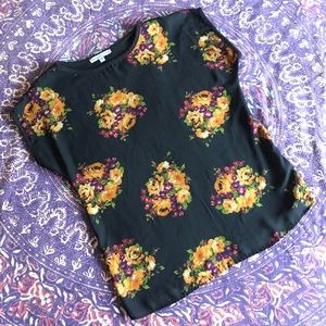 Sheer Front Floral Top